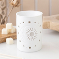 Μελτήρας με ήλιο και αστέρια και λευκά wax melts